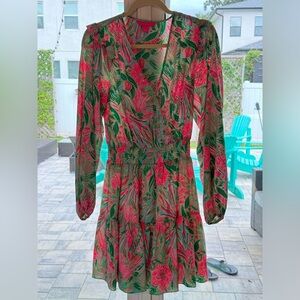Lilly Pulitzer Pink and Green Floral Dress